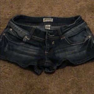 Denim booty shorts
